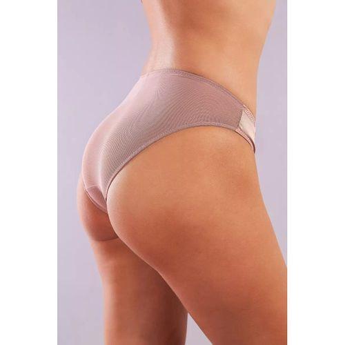 Golshan Giselle Mini Slip, Kadın Güpürlü Saten Bakır Külot
