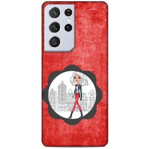 Lopard Samsung Galaxy S21 Ultra Uyumlu Kılıf Sokak Modası (96) Core Armor Kılıf