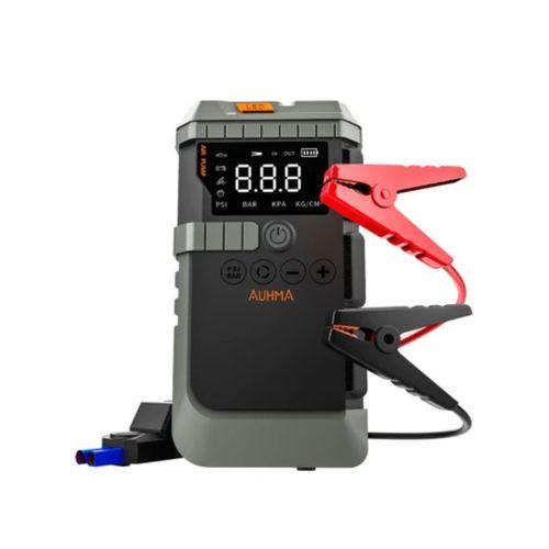 Akıllı Lastik Şişirme Kompresörü Akü Takviye Özellikli Led Fenerli Taşınabilir Güç Ünitesi