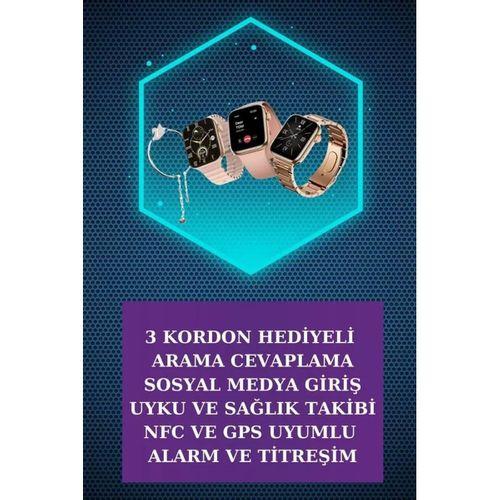 Dijital Göstergeli Powerbank Bluetooth Kulaklık Ve Yeni Nesil Amoled Ekran Akıllı Saat