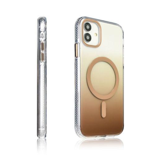 Apple iPhone 11 Kılıf M-safe Şarj Özellikli Transparan Renk Geçişli Zore Toros Kapak