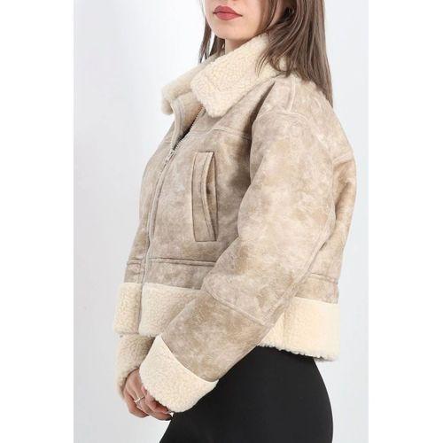 pilelistore Kürklü Mont Bej