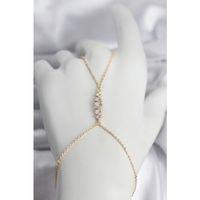 Pirinç Gold Renk Zirkon Taşlı Kadın Şahmeran