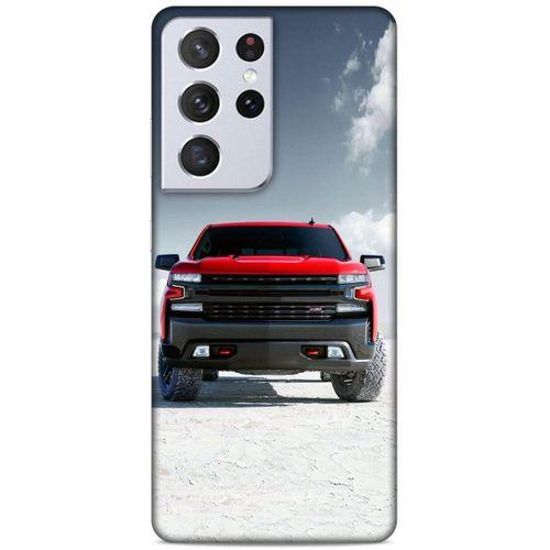 Lopard Samsung Galaxy S21 Ultra Uyumlu Kılıf PickUpX (34) Slim Armor Kılıf Şok Kırmızı