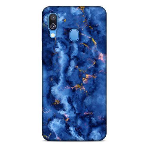Samsung Galaxy A40 Uyumlu Kılıf Mavi Delisi (7) Telefon Kılıfı Mermer