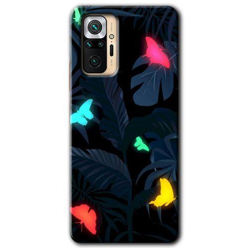 BeRa Aksesuar Xiaomi Redmi Note 10 Pro Kılıf Baskılı Kapak - Lighter Butterfly +Tam Kaplayan Mat Seramik