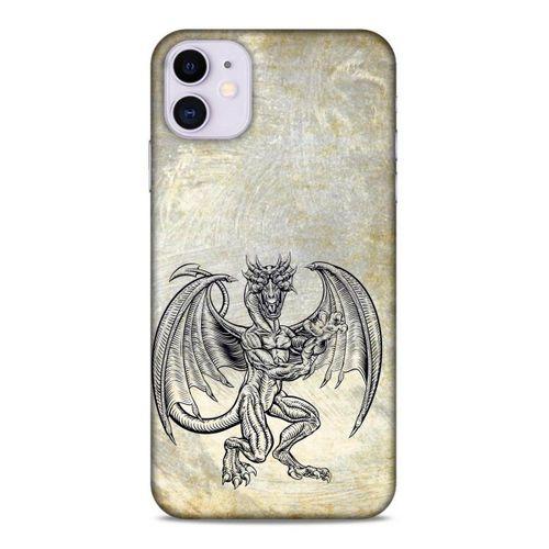 Lopard Apple Iphone 11 Uyumlu Kılıf Tattoo's (30) Silicone Case Şeytan Ejderha