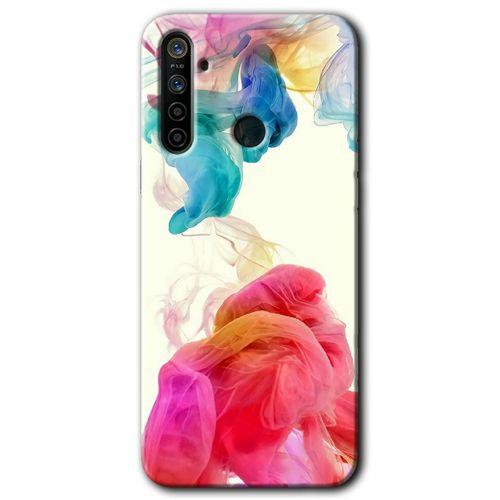 Realme 6i Kılıf HD Desen Baskılı Arka Kapak - Gökkuşağı Color