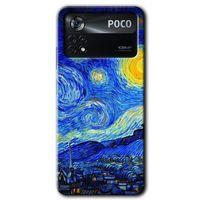 Poco x4 Pro Kılıf HD Desen Baskılı Arka Kapak - Starry Night + Kırılmaz Cam