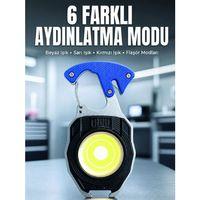 Araç Kamp Outdoor Ve Tamir İşleri İçin Çok Amaçlı Cob Led  Kurtarma Ve Çalışma Feneri