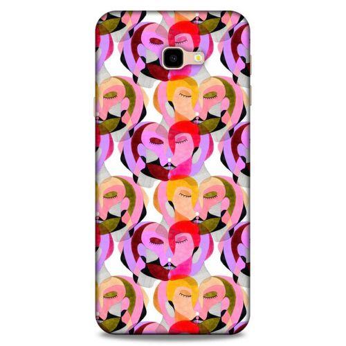 Lopard Samsung Galaxy J4 Plus Uyumlu Kılıf Sürreal Yüzler ♀ (2) Kabı Desenli