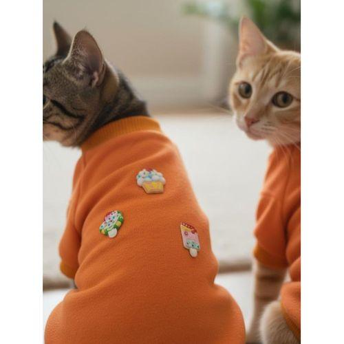 Cupcakes and Ice Cream Kediler için  Polar Sweatshirt