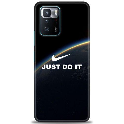 Xiaomi Poco X3 GT Kılıf HD Baskılı Kılıf - Nike Dünya + Tam Ekran Koruyucu
