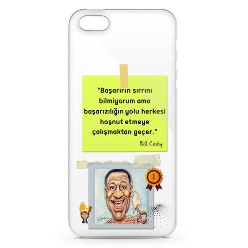 Apple iPhone 5 Kılıf Caps Bill Cosby Arka Kapak Koruma Desenli Full Koruyucu