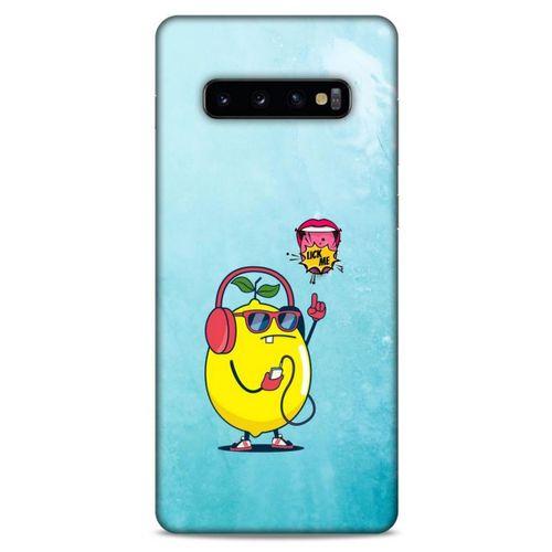 Frutix Limon 01 Samsung Galaxy S10 Plus Kılıf Desenli Silikon