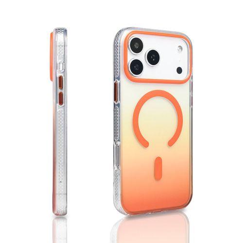 Apple iPhone 17 Pro Max Kılıf M-safe Şarj Özellikli Transparan Renk Geçişli Zore Toros Kapak