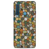 Samsung Galaxy A9 2018 Kılıf Pastel Renkler (37) Silicone Cover Beyaz Açık Yeşil