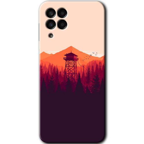 Samsung Galaxy M33 HD Baskılı Kılıf + 9D Tam Ekran Koruyucu - Gözlem Kulesi