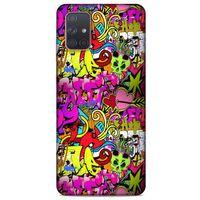 Graffitix (6) Desenli Silikon Kapak Samsung Galaxy A71 Kılıf