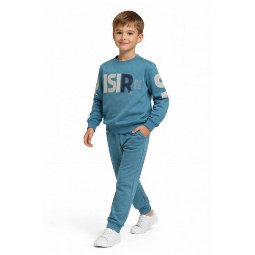 Erkek Çocuk Önü Baskılı Sweatshirt Ve Eşofman Alt Takım BGL-ST05250