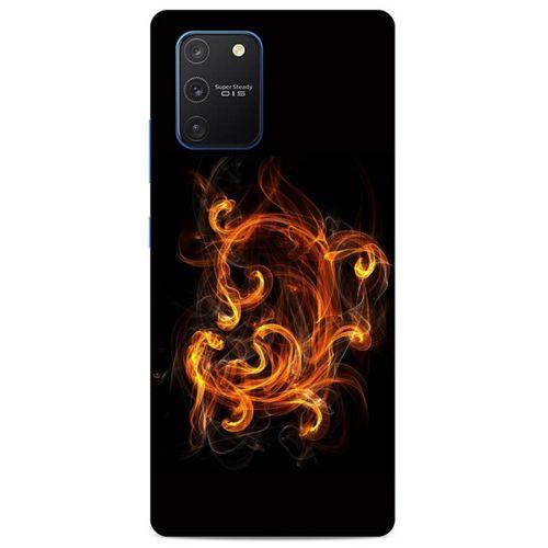 Lopard Samsung Galaxy S10 Lite Uyumlu Kılıf FireX (25) Antişok Kapak Ateş Kırmızı