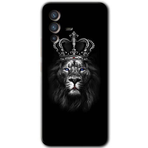 Vivo V23 5G HD Baskılı Kılıf + 9D Tam Ekran Koruyucu - King Lion