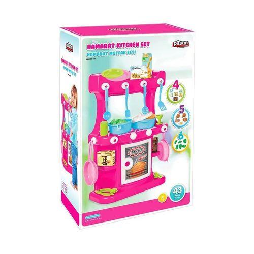 03 335 Hamarat Ayaklı Mutfak Seti Pembe