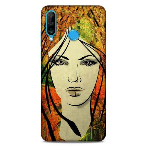Lopard Huawei P30 Lite Uyumlu Kılıf Sürreal Yüzler ♀ (29) Arka Koruma Kılıfı Baskılı