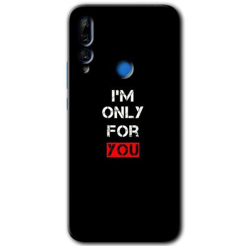 Huawei Y9 Prime 2019 Kılıf Baskılı Kapak - For You +Tam Ekran Koruyucu