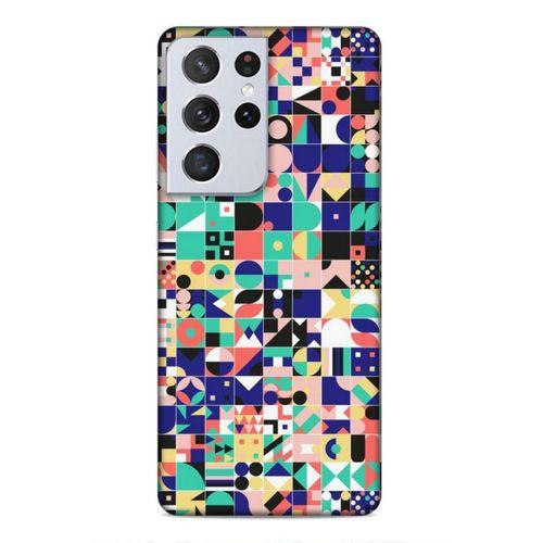 Samsung Galaxy S21 Ultra Uyumlu Kılıf Insomnia (40) Fit Silikon Kılıf Minik Kareler