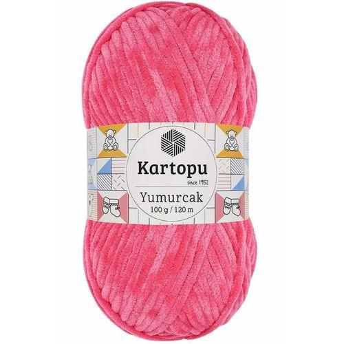 1 Adet Yumurcak Kadife El Örgü İpi Pembe K798