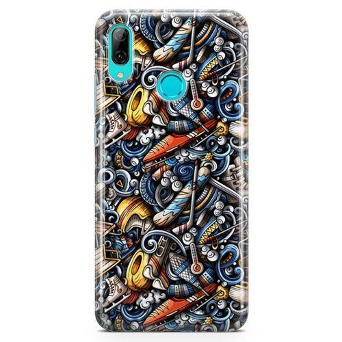 Huawei Y9 2019 Kılıf Kayak Malzemeleri Arka Kapak Koruma Desenli Full Koruyucu