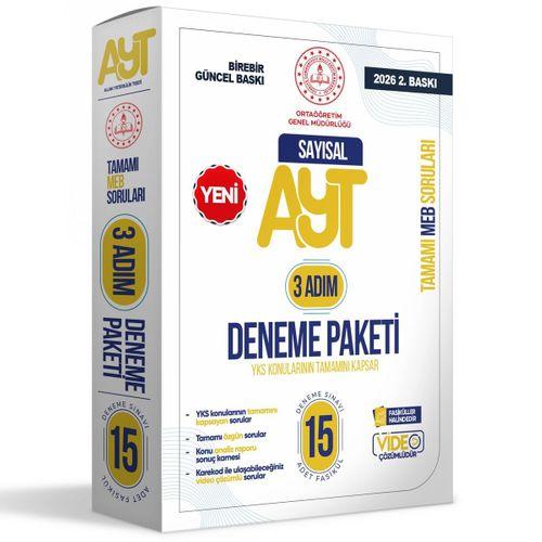 2026 3 Adım YKS-AYT Sayısal MEBİ Özgün Sorular 15li Deneme Fasikül Paketi Video Çözümlü BASKI ÜCRETİ