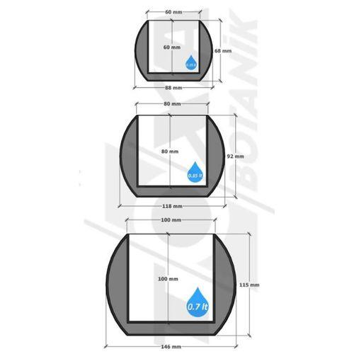 Sağlam Plastik Kaktüs Saksı 3lü Set Çölbeji