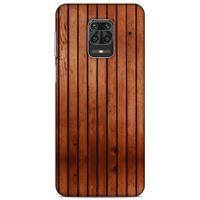 Lopard Xiaomi Redmi Note 9S Uyumlu Kılıf Wood'X (12) Koruyucu Silikon Desenli