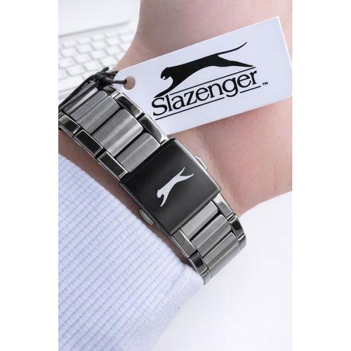 Slazenger İtalyan Tasarım Bileklik Hediyeli 2 Yıl Garantili 10 Atm Çelik Erkek Kol Saat ESL.2501.03