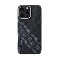 Apple iPhone 16 Pro Max Kılıf M-safe Şarj Özellikli Aramid Fiber Re-TROS Tasarımlı Pitaka Tactile Woven Rebuilding Serisi Kapak