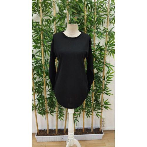 Kadın Uzun Kollu Yuvarlak Yaka Salaş Iki Iplik Bluz