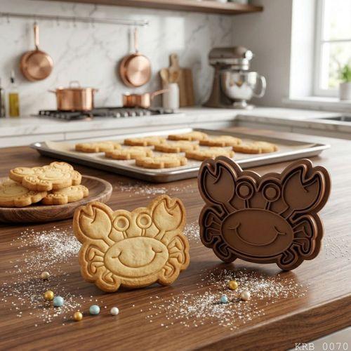 Yengeç Figürlü Hamur Şekillendirici Kurabiye Kalıbı Oyun Hamuru Kalıbı 9 cm