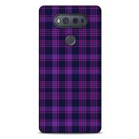 LG K61 Uyumlu Kılıf Mor Delisi (10) Full Koruma Kılıfı Ekose