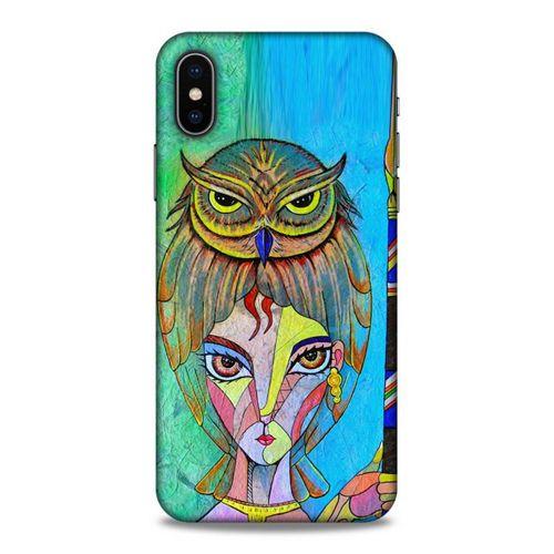 Lopard Apple iPhone XS Uyumlu Kılıf Sürreal Yüzler ♀ (39) Liquid Crystal Kılıf Baskılı