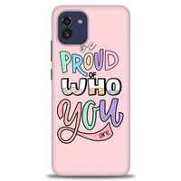 Samsung Galaxy A03 Kılıf HD Baskılı Kılıf - Who You + Tam Ekran Koruyucu