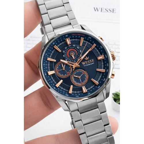 Wesse Titanıum Özel Seri İç Fonksiyonları Aktif 5 Atm Suya Dayanıklı Erkek Kol Saati EW.403606-L