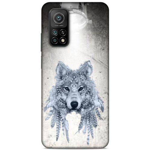 Lopard Xiaomi Mi 10T 5G Uyumlu Kılıf Tattoo's (48) Bumper Kılıf Kızılderili Kurt