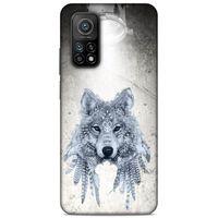 Lopard Xiaomi Mi 10T 5G Uyumlu Kılıf Tattoo's (48) Bumper Kılıf Kızılderili Kurt