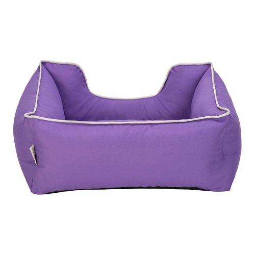 Pet Comfort Alpha  Kedi ve Köpek Yatağı Mor w Beyaz Biye S 60x50cm
