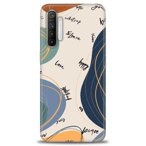 Realme XT Kılıf HD Baskılı Kılıf - Happy + Tam Ekran Koruyucu