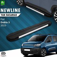 S-Dizayn Fiat Doblo 3 Uzun Şase NewLine Krom Yan Basamak 219 Cm 2023 Üzeri