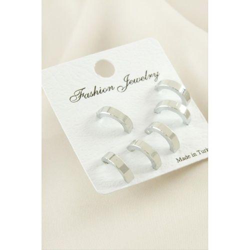 6 Adet Yarım Halka Küpe 1 cm