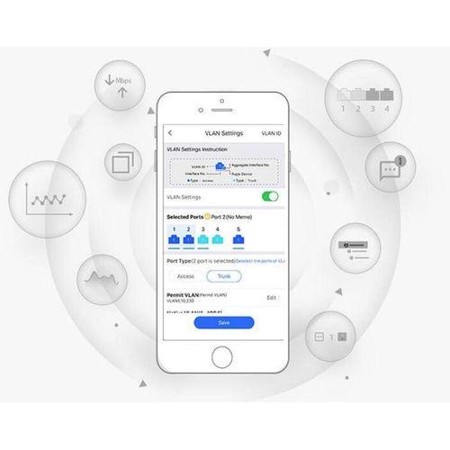 RUIJIE REYEE RG-ES209GC-P 8 PORT GIGABIT + 1 PORT GIGABIT RJ45 UPLINK CLOUD YÖNETİLEBİLİR 120W POE SWITCH